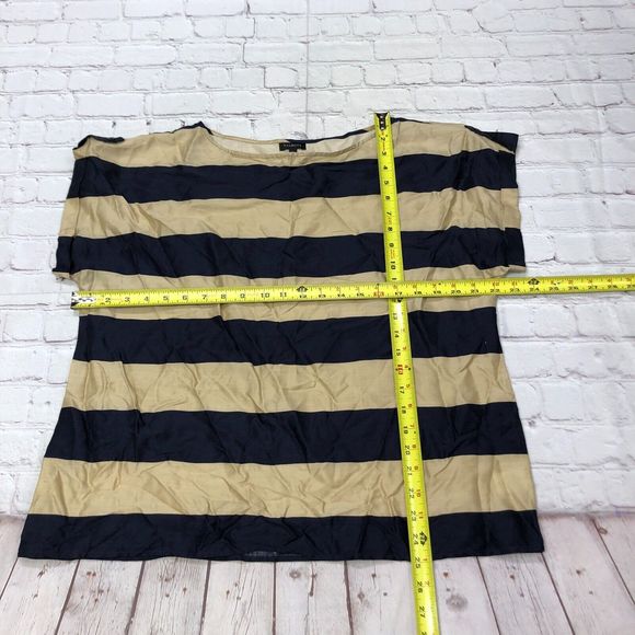 Talbots Women Short Sleeve Blouse Top Shirt Size 16 Tencel Lyocell B235 -9 - Picture 2 of 12